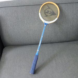 Vintage Dunlop Bluestar Wood Squash Racket with Strings